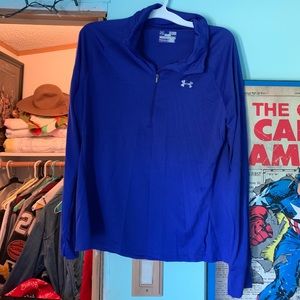 Blue long sleeve under amour jacket